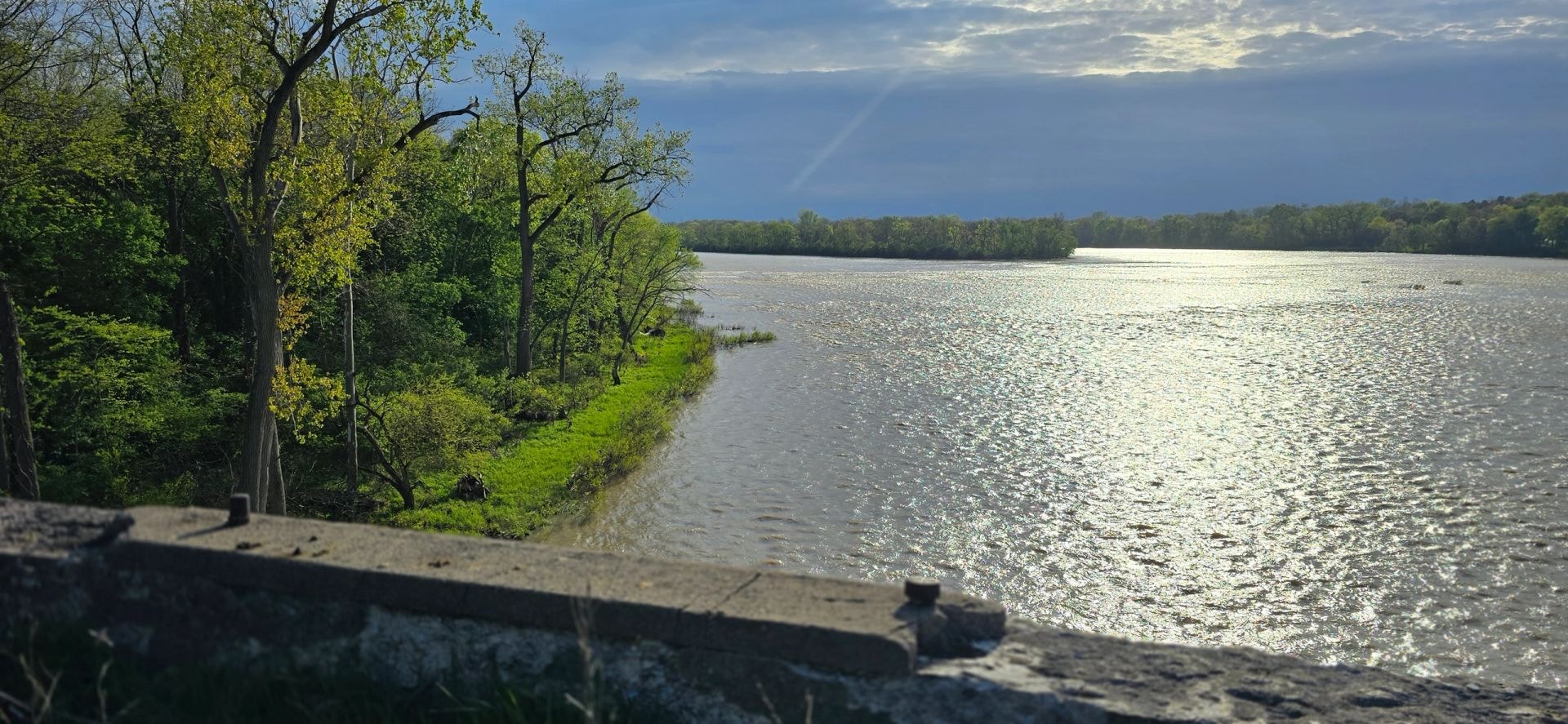 View from the Interurban Bridge over the Maumee River