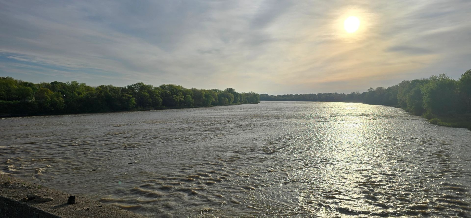 View from the Interurban Bridge over the Maumee River